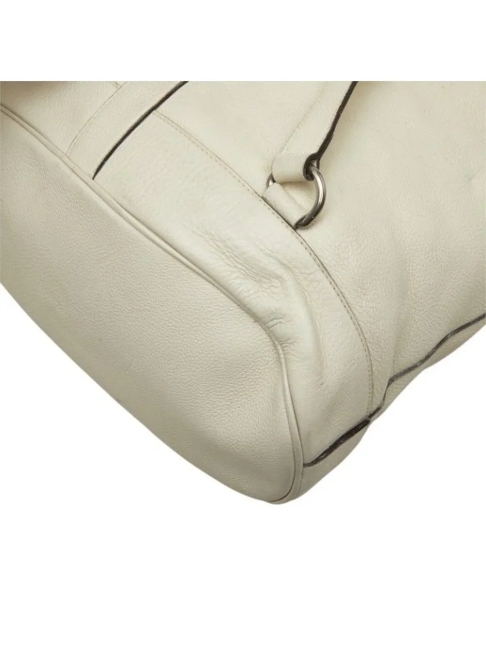 Gucci Bamboo Backpack White Leather